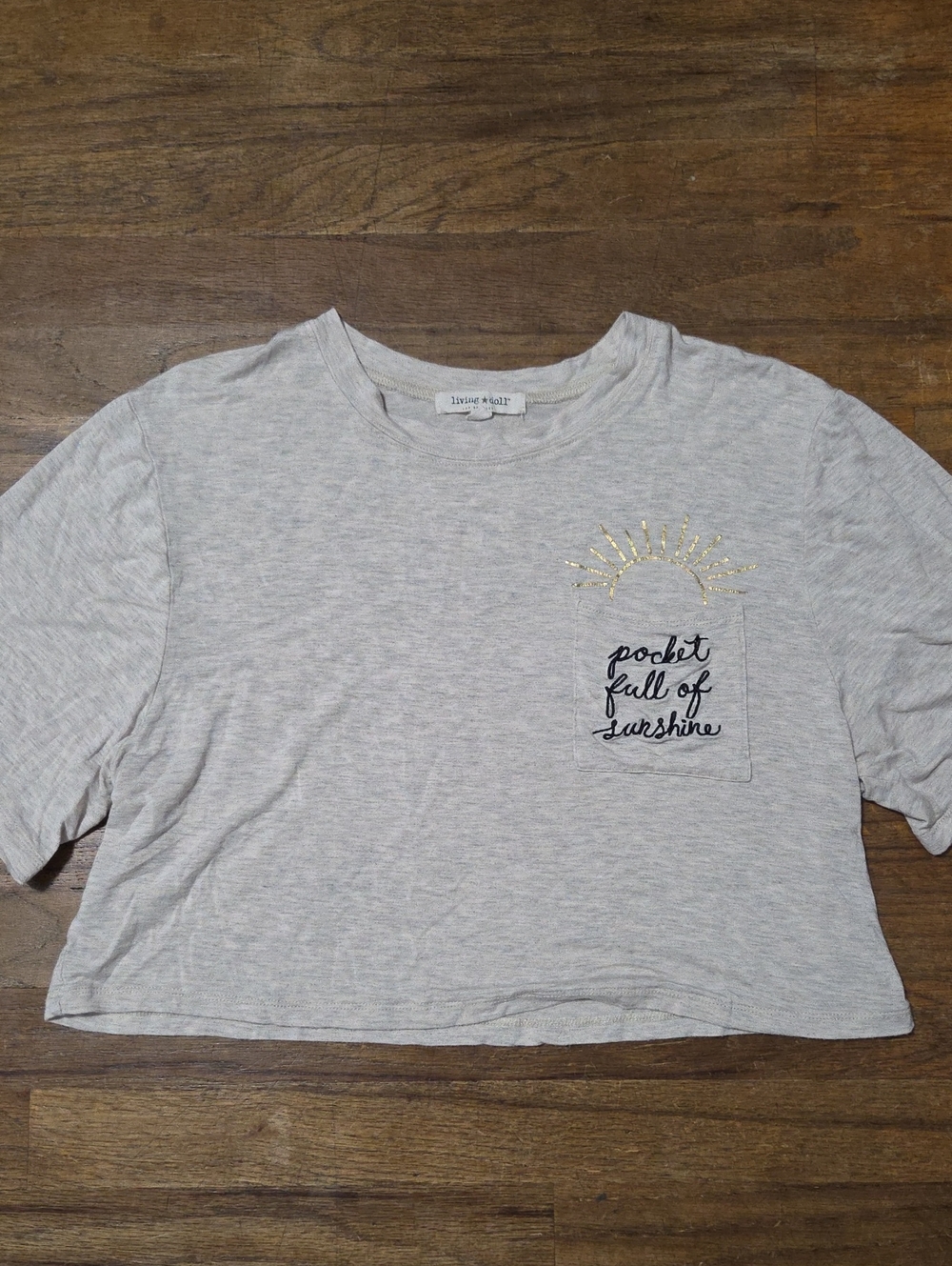 living doll Crop Top Graphic Tee